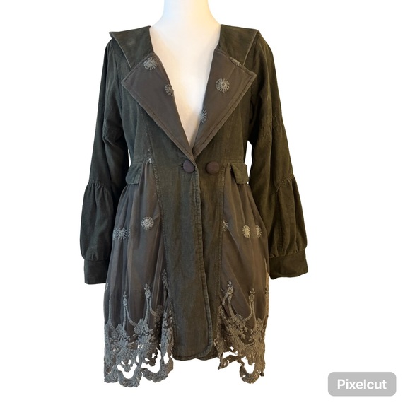 Sacred Threads Jackets & Blazers - Sacred Threads Olive Green Jacket Small